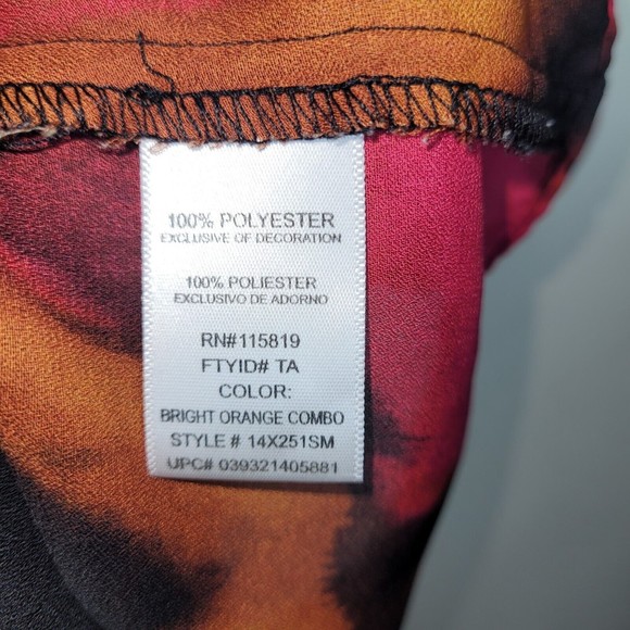 Tapemeasure Womens Abstract Multi-Color Sequin Top Size Large L - Picture 12 of 12